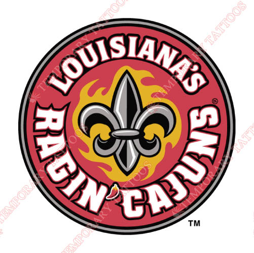 Louisiana Ragin Cajuns Customize Temporary Tattoos Stickers NO.4845